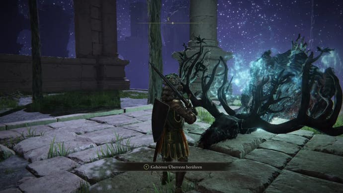 elden ring player facing horned remains in siofra for ancestor spirit boss fight