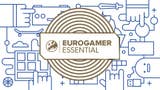 2022 best games - a blue line drawing of gaming tech with the Eurogamer Essential badge overlayed in gold