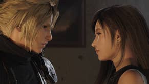 Cloud and Tifa about to kiss in Final Fantasy 7 Rebirth.