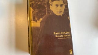 The cover of Hand to Mouth, a Paul Auster book