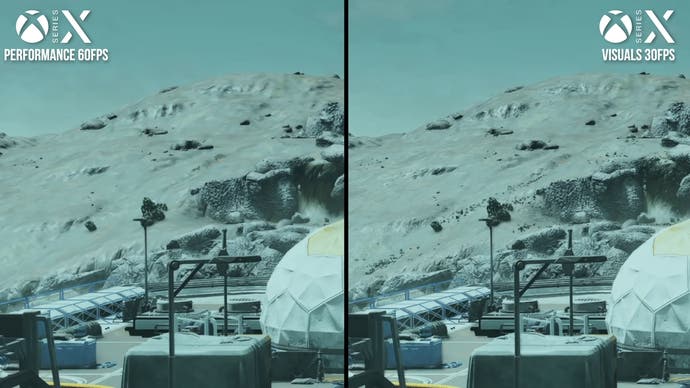 visuals vs performance mode comparison in Starfield