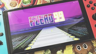 Nintendo Switch showing the start screen for F-Zero 99