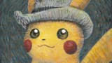 Pikachu artwork used on the exclusive trading card, inspired by Van Gogh's self-portrait Grey Felt Hat (1887).